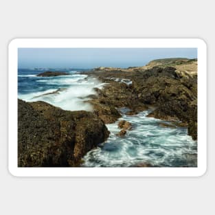 The Tide Rolls in at Point Lobos Sticker